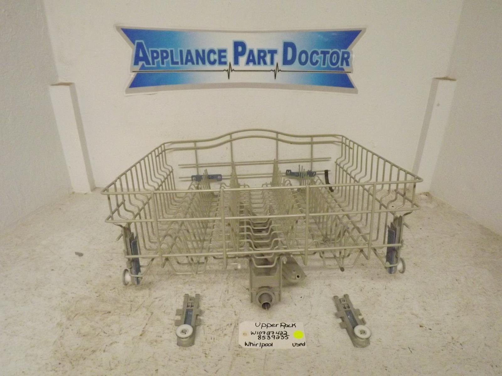 Whirlpool Dishwasher W10727422 8539235 Upper Rack Used Whirlpool Dishwasher W10727422 8539235 Upper Rack Used